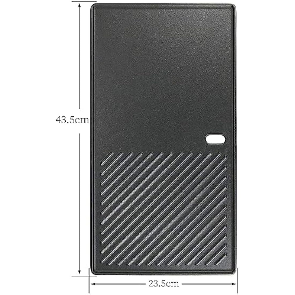 GFTIME Cast Iron Griddle Plate for Landmann Triton 2 & Miton 4 – 43.4x23.6cm