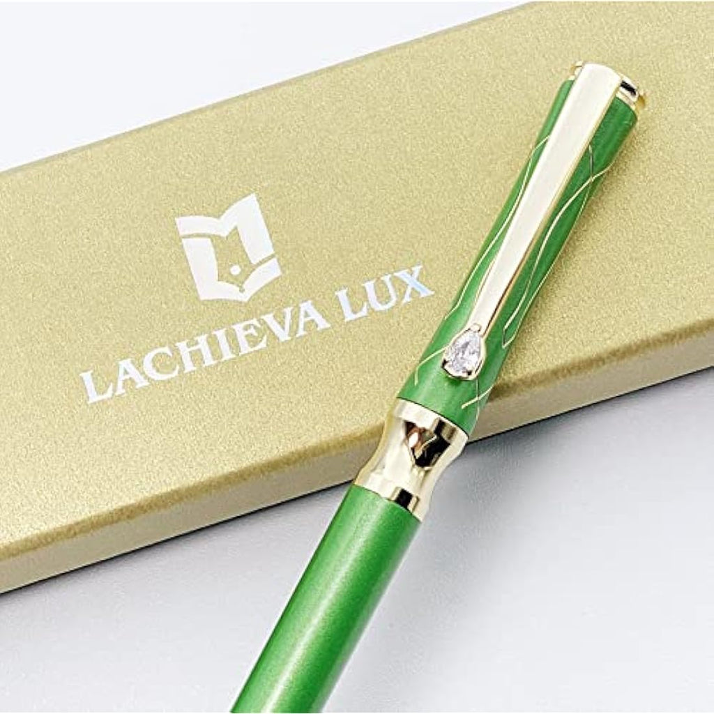 LACHIEVA LUX Executive Metal Ballpoint Pen with Schmidt Refills - Green