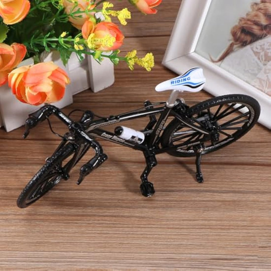 Alloy 1:10 Mini Racing Bike Model – Black Finger Bicycle Toy
