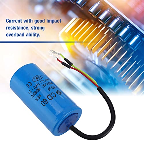 Jolof Store CD60 150uF 250V AC Motor Start Run Capacitor for Compressors