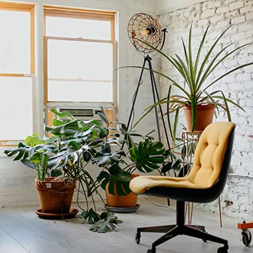 Jolof Store Geometric Rattan Floor Lamp – Boho Tripod Standing Light