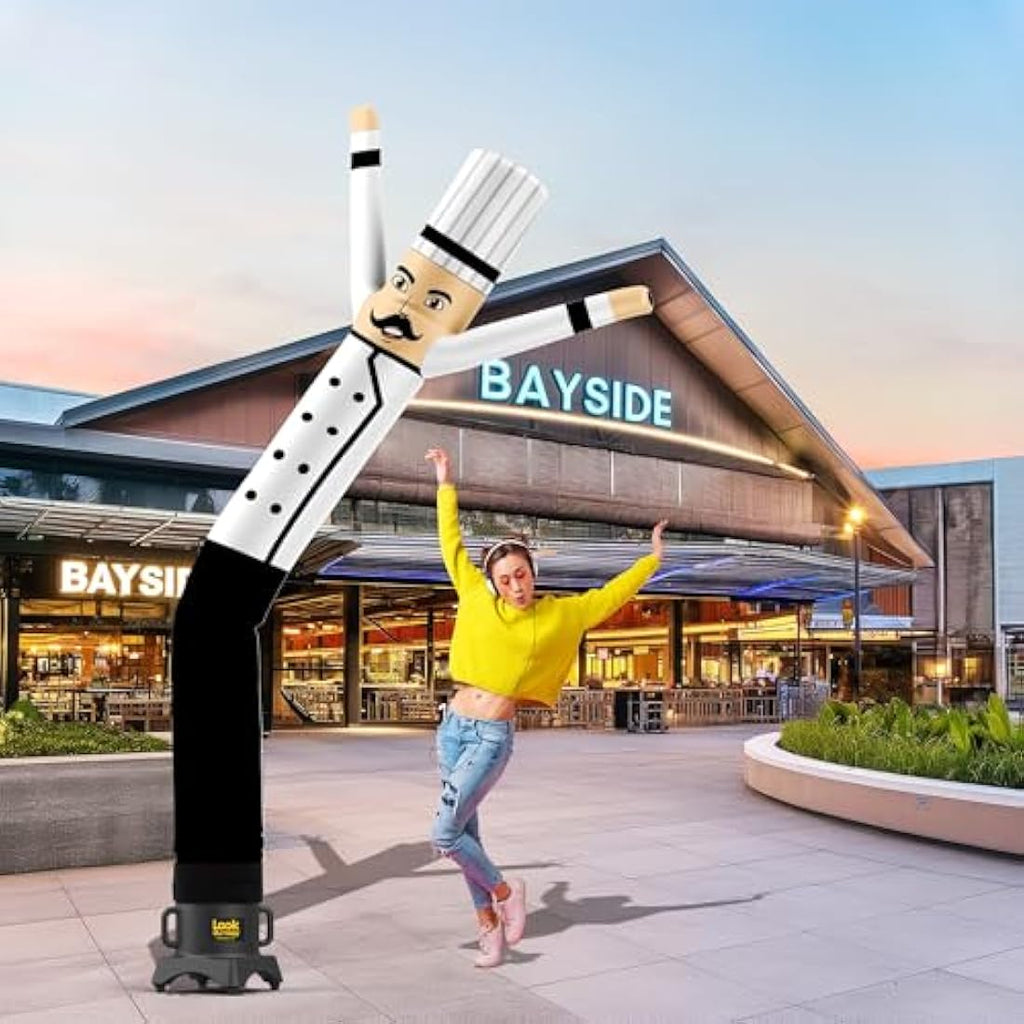 LookOurWay 10ft Chef Air Dancers Inflatable Tube Man Attachment