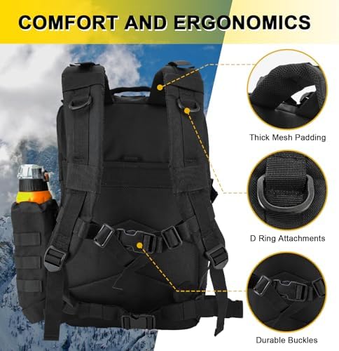 Hannibal Tactical Military Backpack | Heavy-Duty Molle Hiking Rucksack