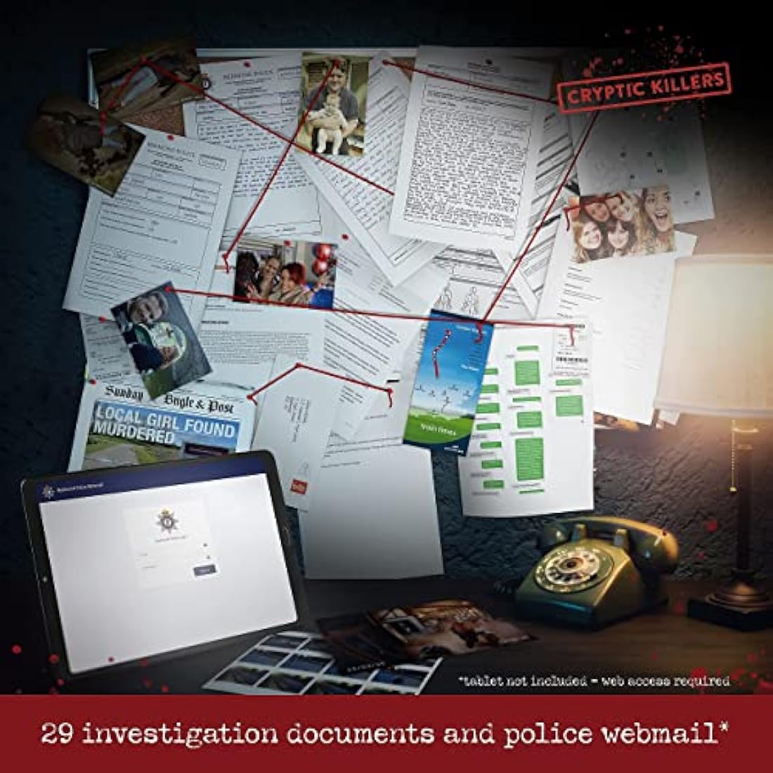 Cryptic Killers Murder of a Millionaire - Cold Case Mystery Detective Game