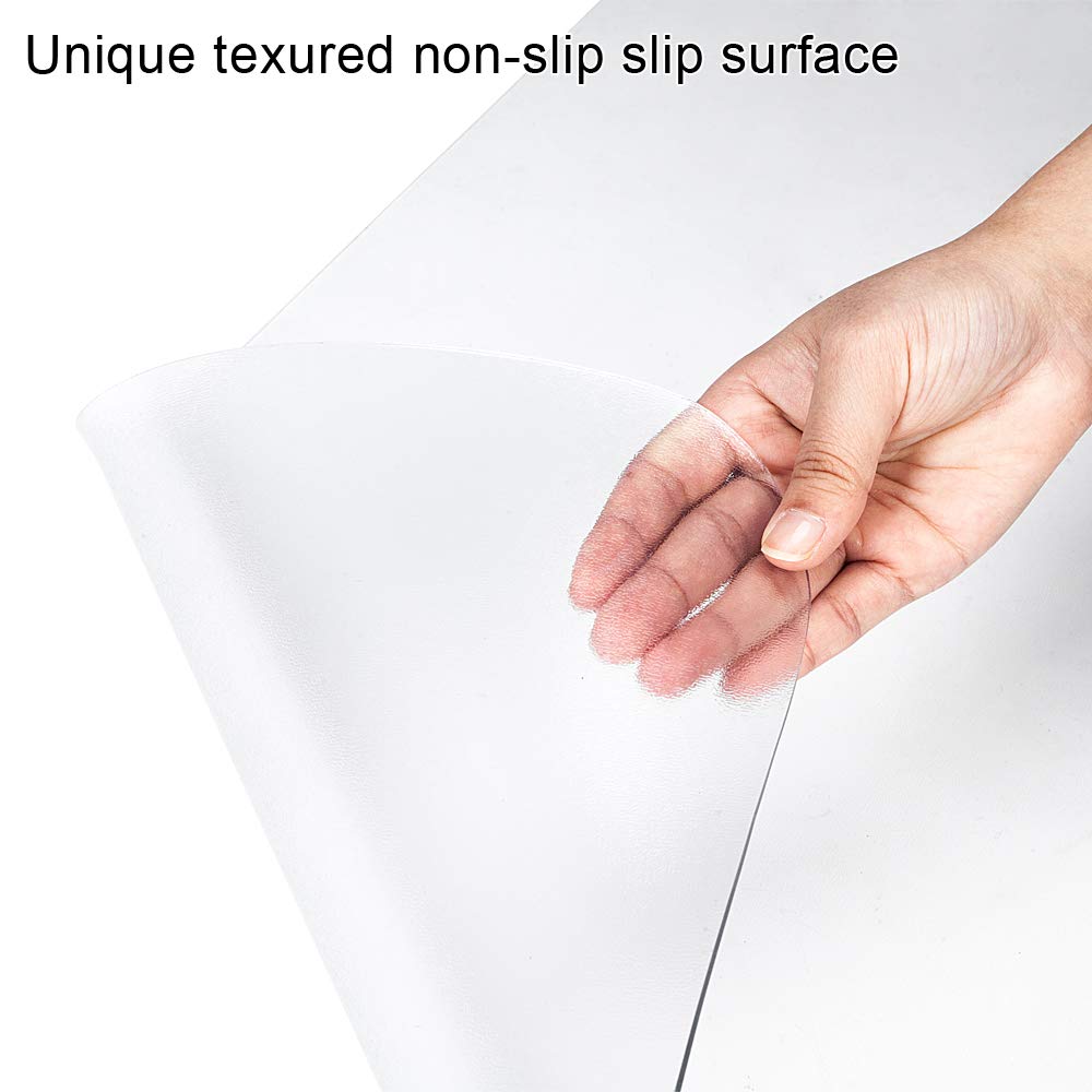 Kuyal Clear Chair Mat for Hard Floors – 120x120cm PVC Floor Protector