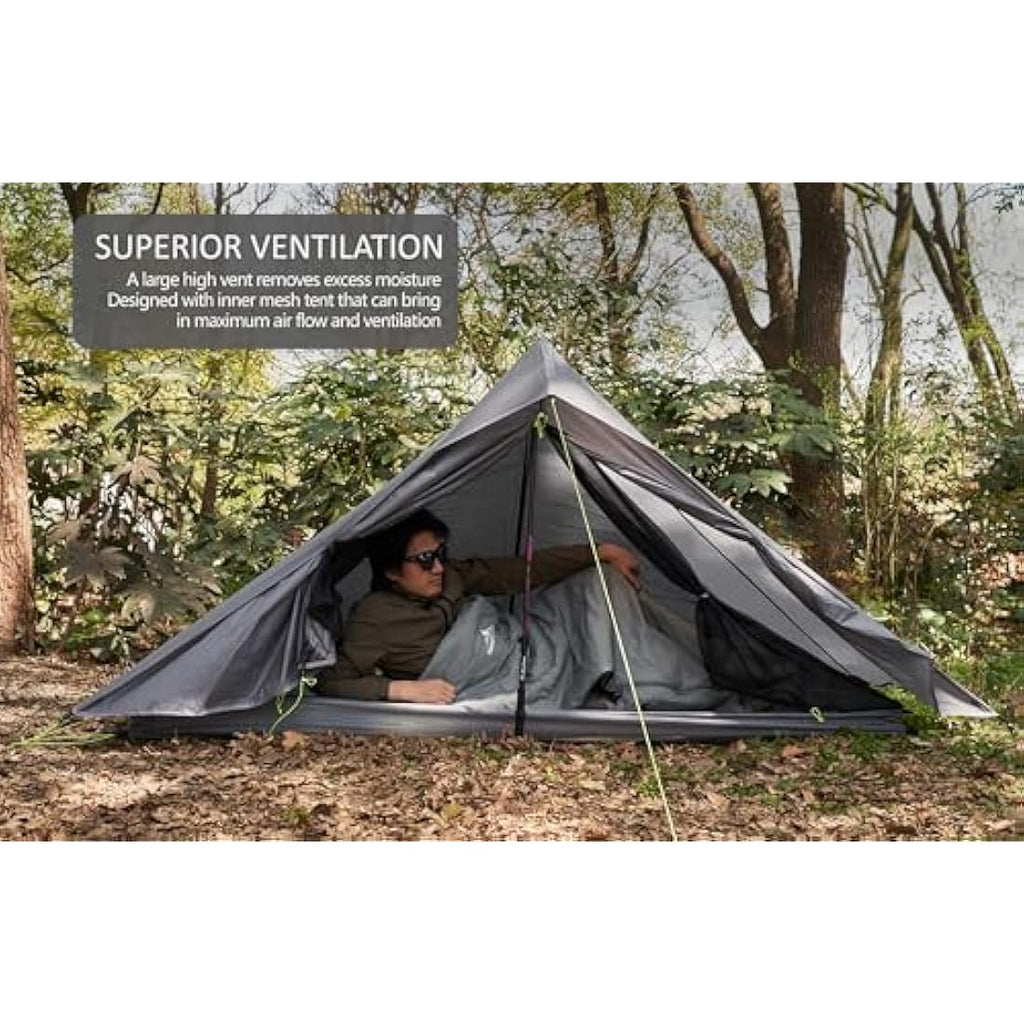 Nature Link Altair One Ultralight 1-Person Trekking Pole Backpacking Tent