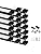 Black U-Shape LED Aluminum Profile with Milky Cover - 20 x 1m