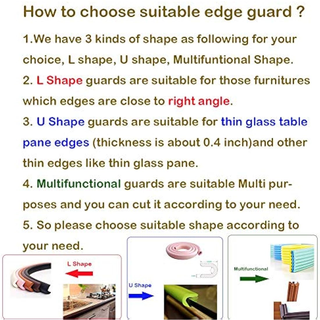 M2cbridge L-Shape Extra Thick Foam Edge Guard – Wood Color Baby Bumper