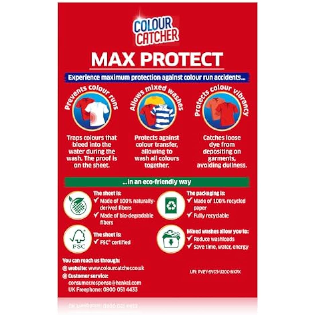 Colour Catcher Max Protect Laundry Sheets – Colour Protection – 120 Count