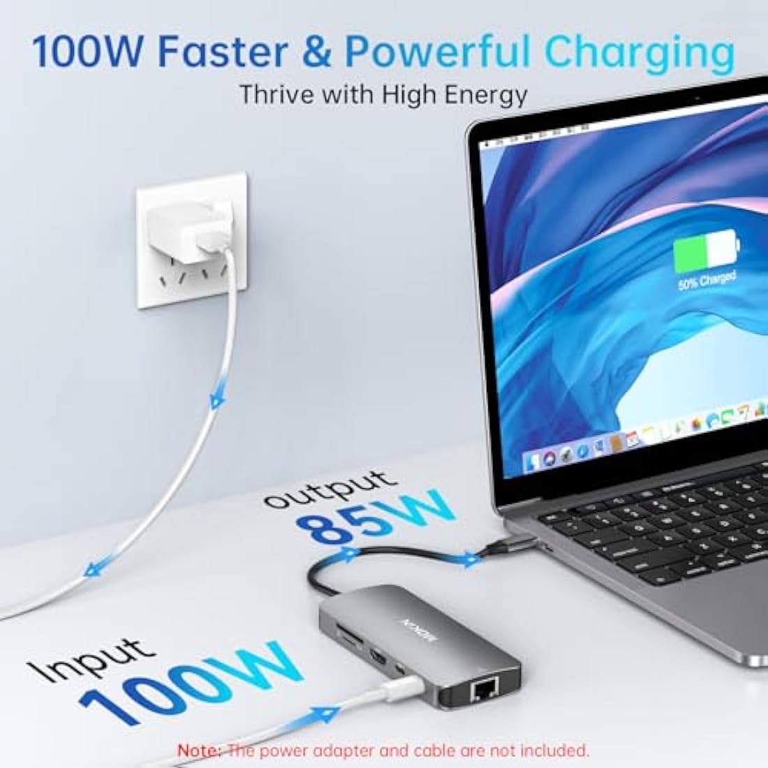 MOKiN 9-in-1 USB C Hub – 4K HDMI, Gigabit Ethernet & 100W PD Docking Station