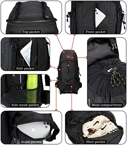 Doshwin 70L Hiking Backpack – Large Trekking Rucksack for Men & Women