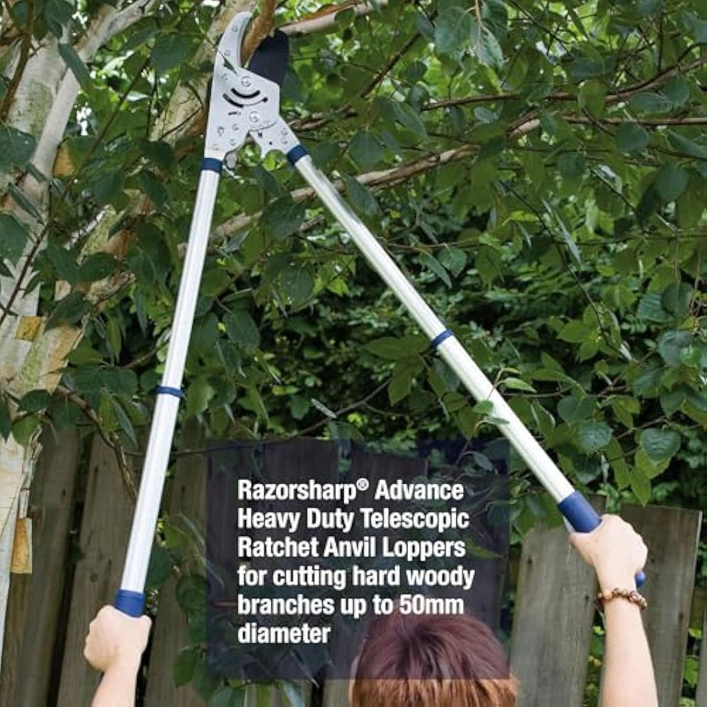 Spear & Jackson Heavy Duty Telescopic Ratchet Anvil Lopper – 8290RS