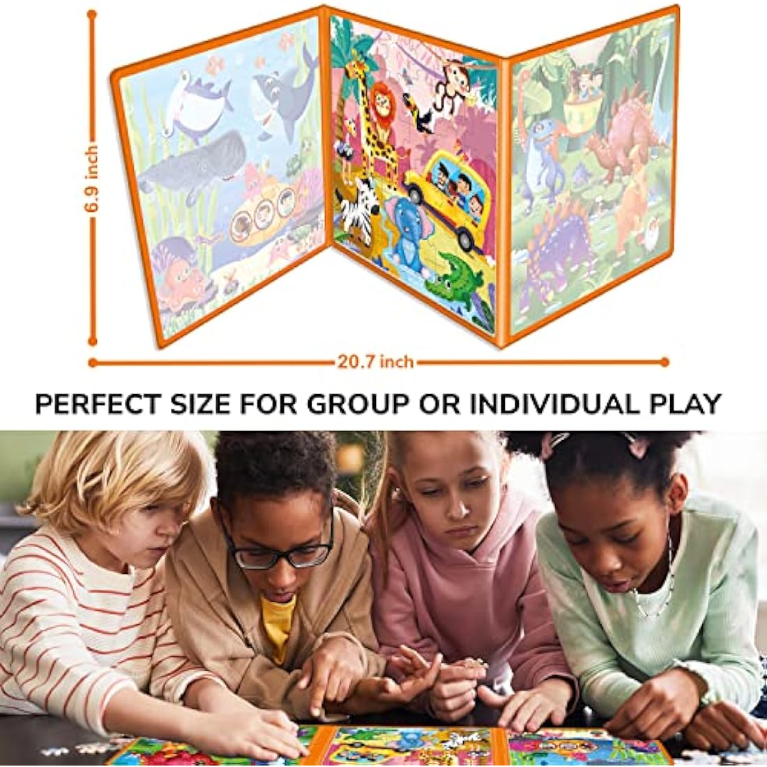 QUOKKA Magnetic Animal Puzzles - 36pc Travel Toy for Kids Ages 3-5
