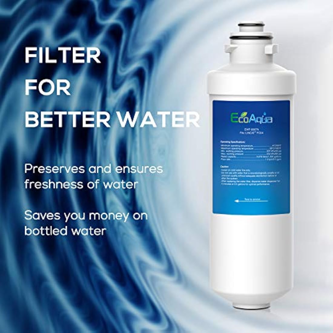 EcoAqua EWF-8007A Water Filter for Lincat FC04 FX Series - 2 Pack