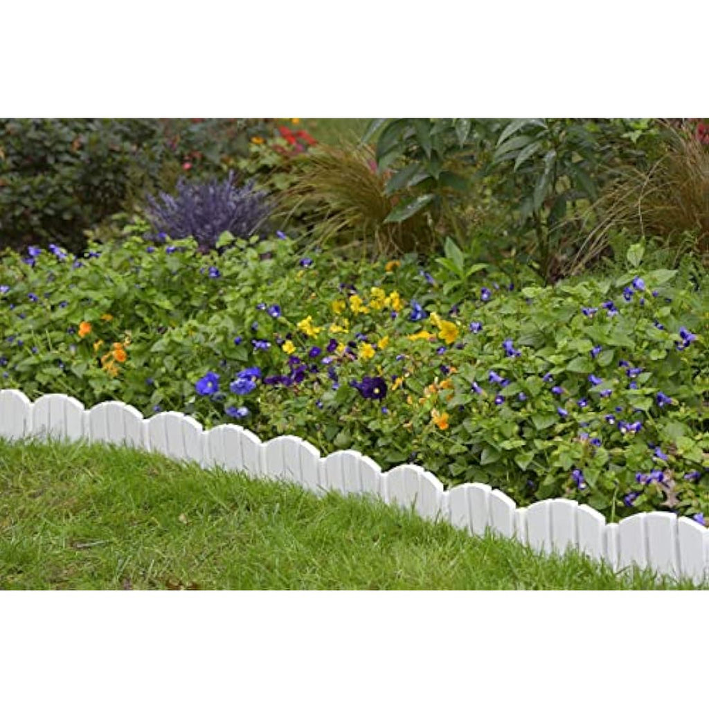 Dimex Adirondack No-Dig Landscape Edging Kit – White Garden Border