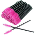 Jolof Store 50 PCS Disposable Eyelash Brushes – Mascara Wands (Black-Rose)
