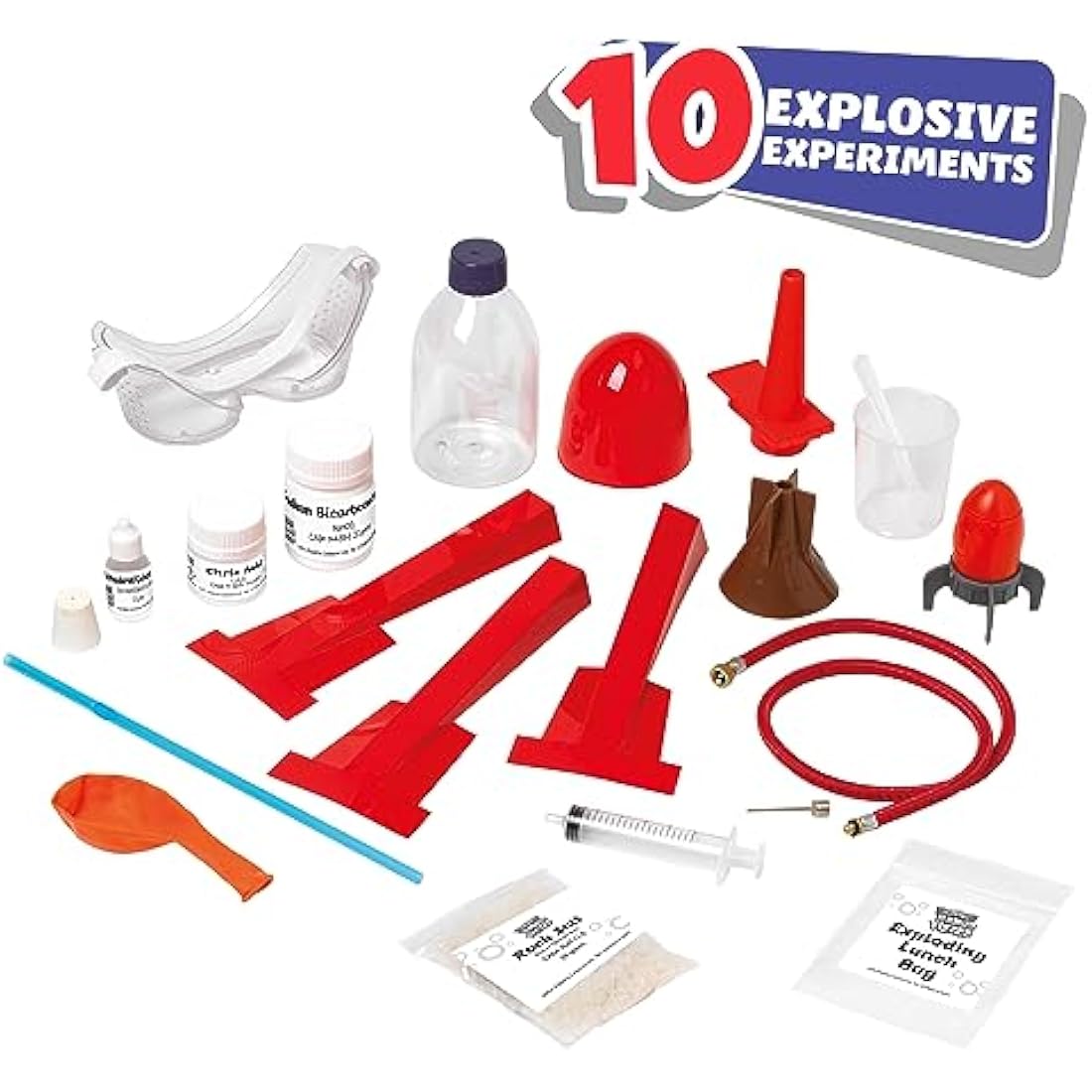 John Adams Booms Bangs Fizzes Science Kit - 10 STEM Experiments for Kids