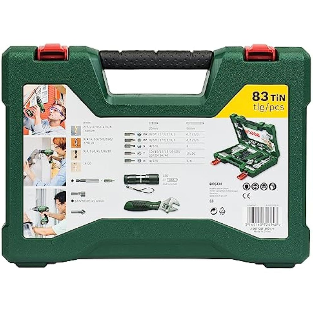 Bosch V-Line 83-Piece Titanium Drill and Screwdriver Bit Set