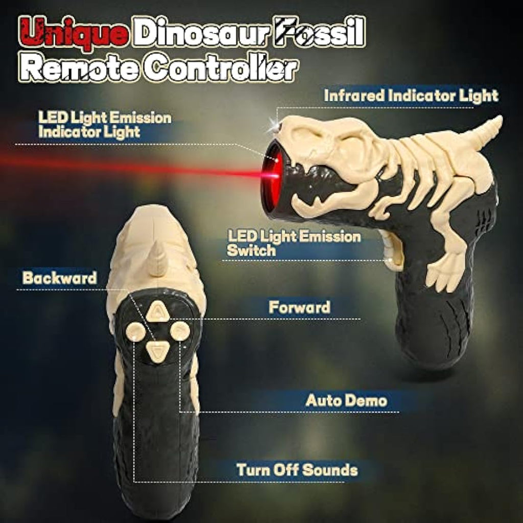 FRUSE Remote Control Spinosaurus – RC Dinosaur Robot with Mist & Light