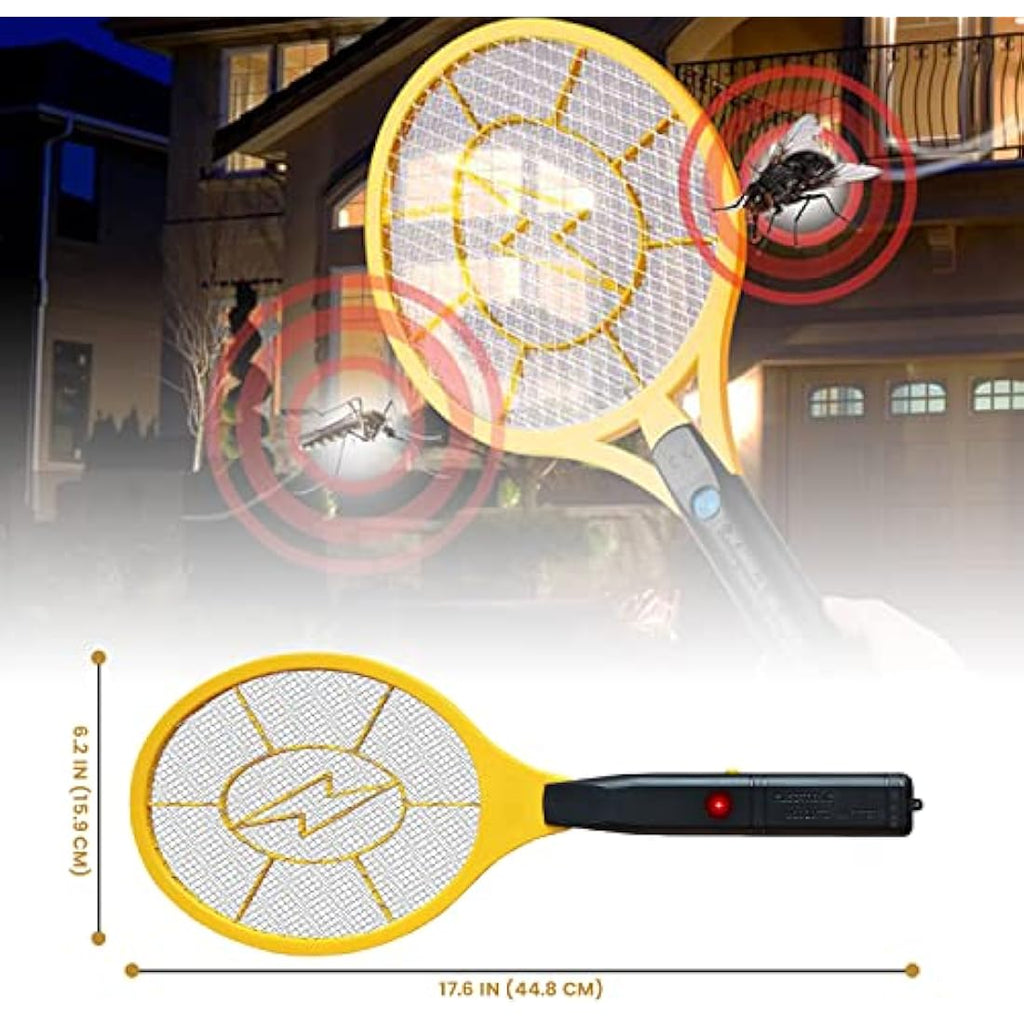 Electric Fly Swatter – Battery Operated Bug Zapper Racket