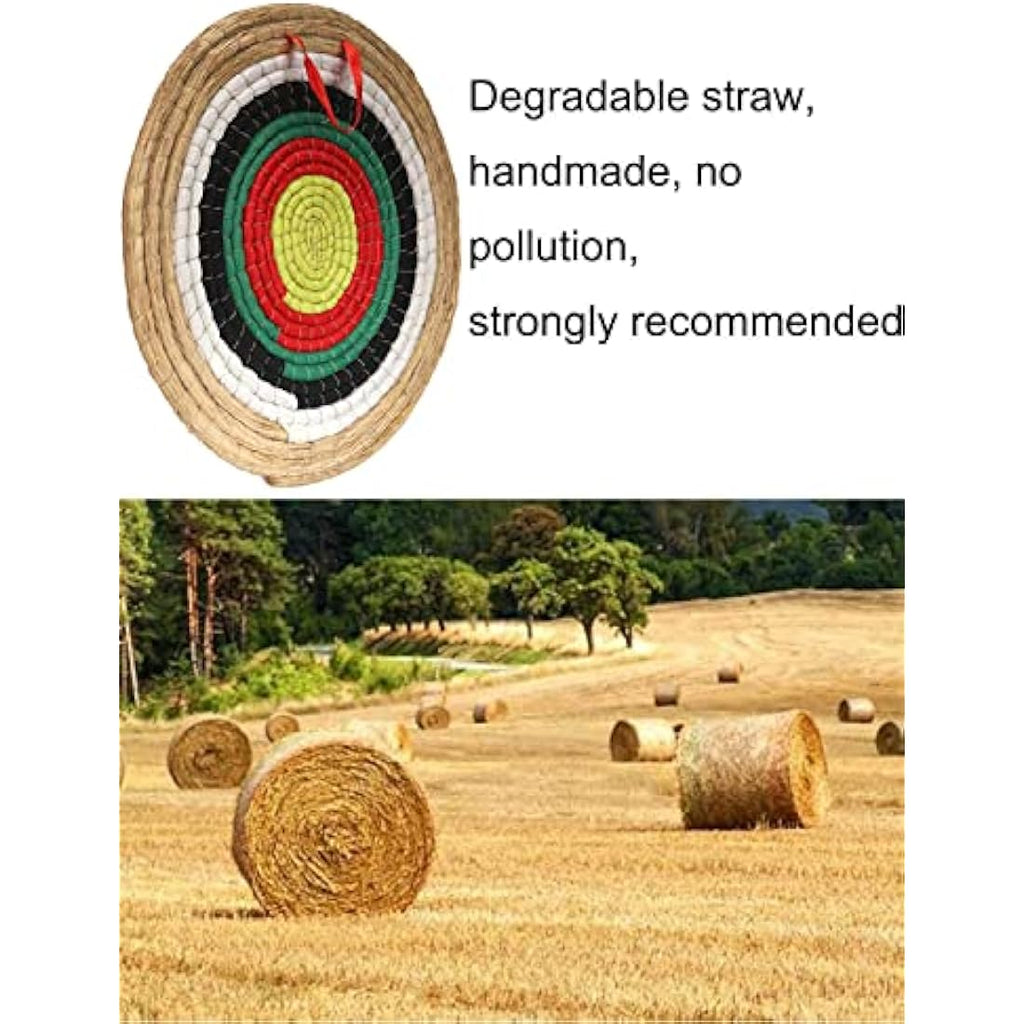 AUVIM 20" Handmade Straw Archery Target for Backyard Practice