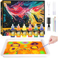 Water Marbling Paint Kit – 6 Color Arts and Crafts for Kids