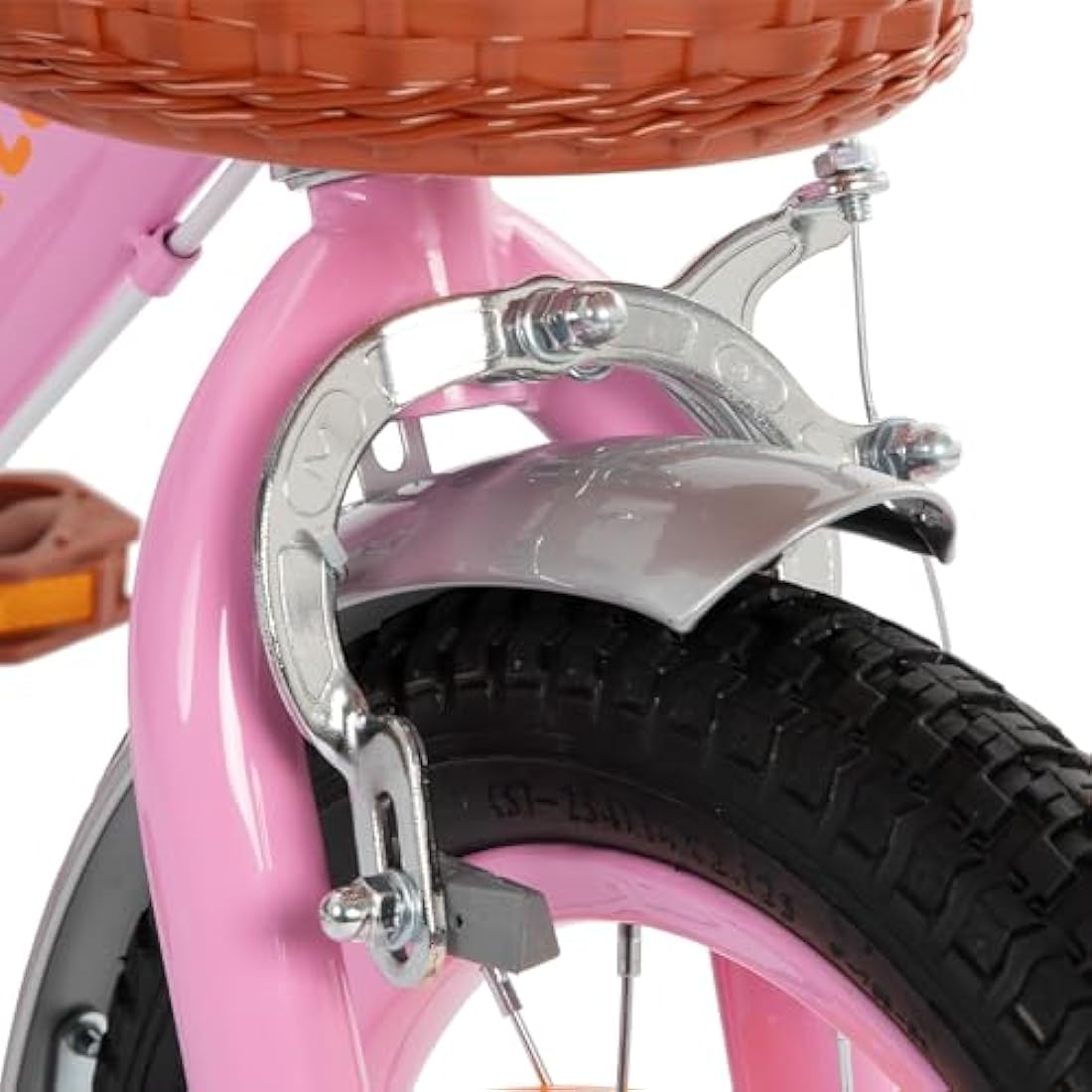 STITCH Retro Kids Bike for Girls | 12-18 Inch Steel Bicycle with Basket