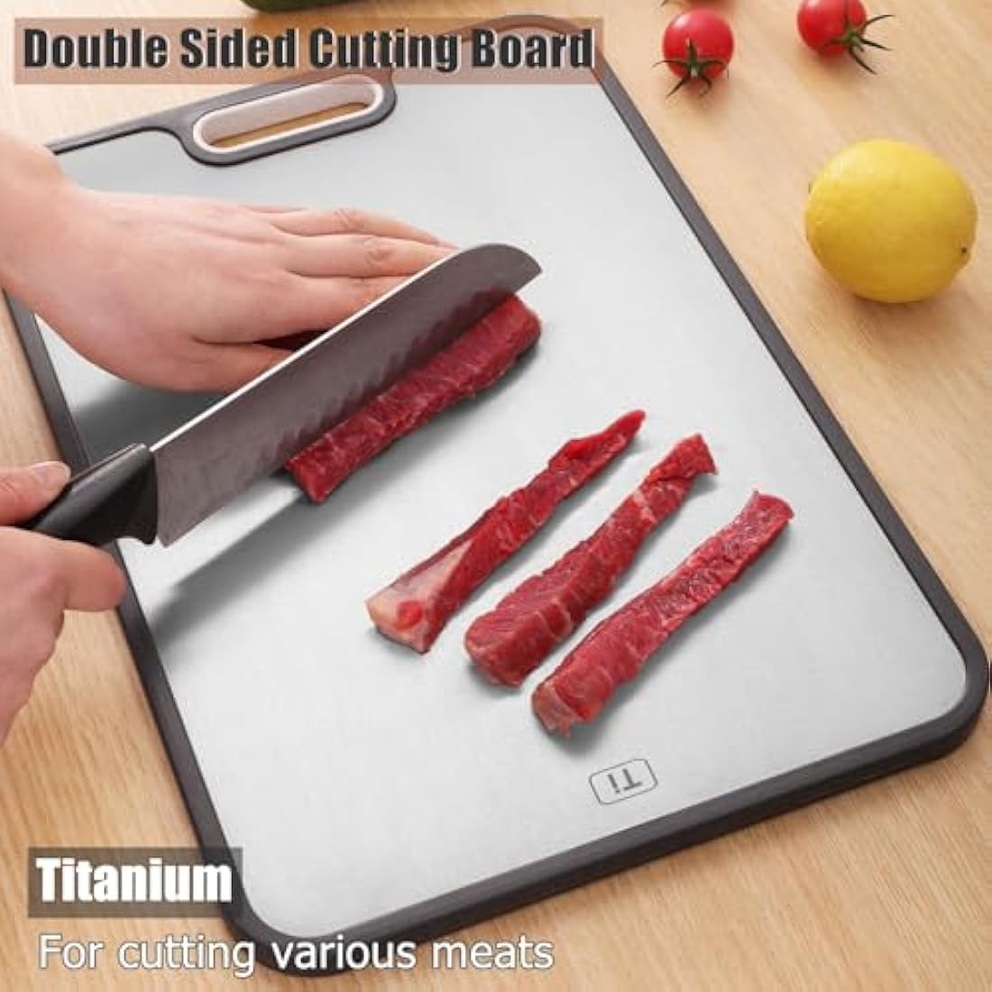 Titanium Cutting Board – Double Sided Non-Slip Chopping Board