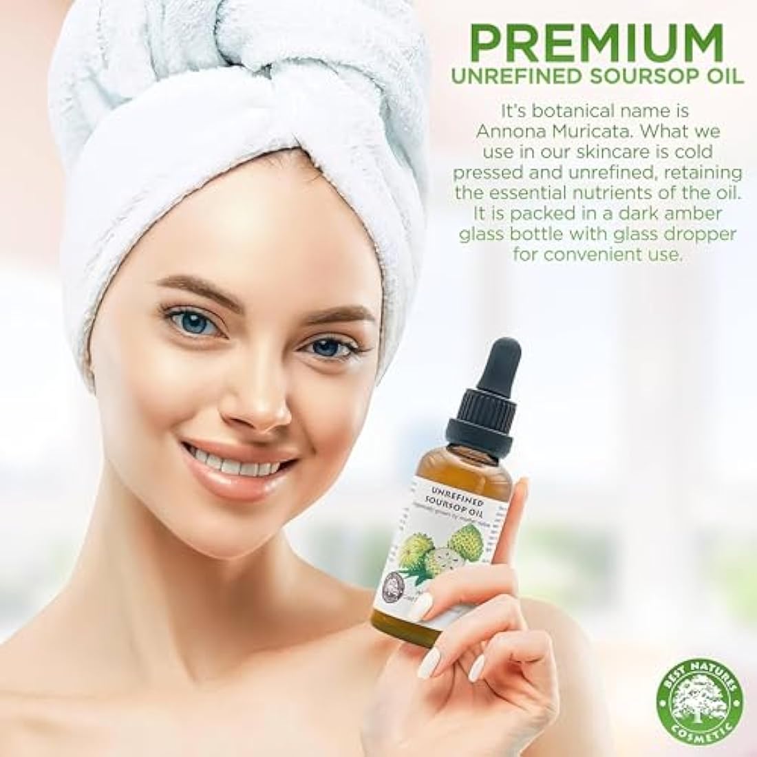 Organic Soursop Oil – Cold Pressed Virgin Graviola, 4 fl oz