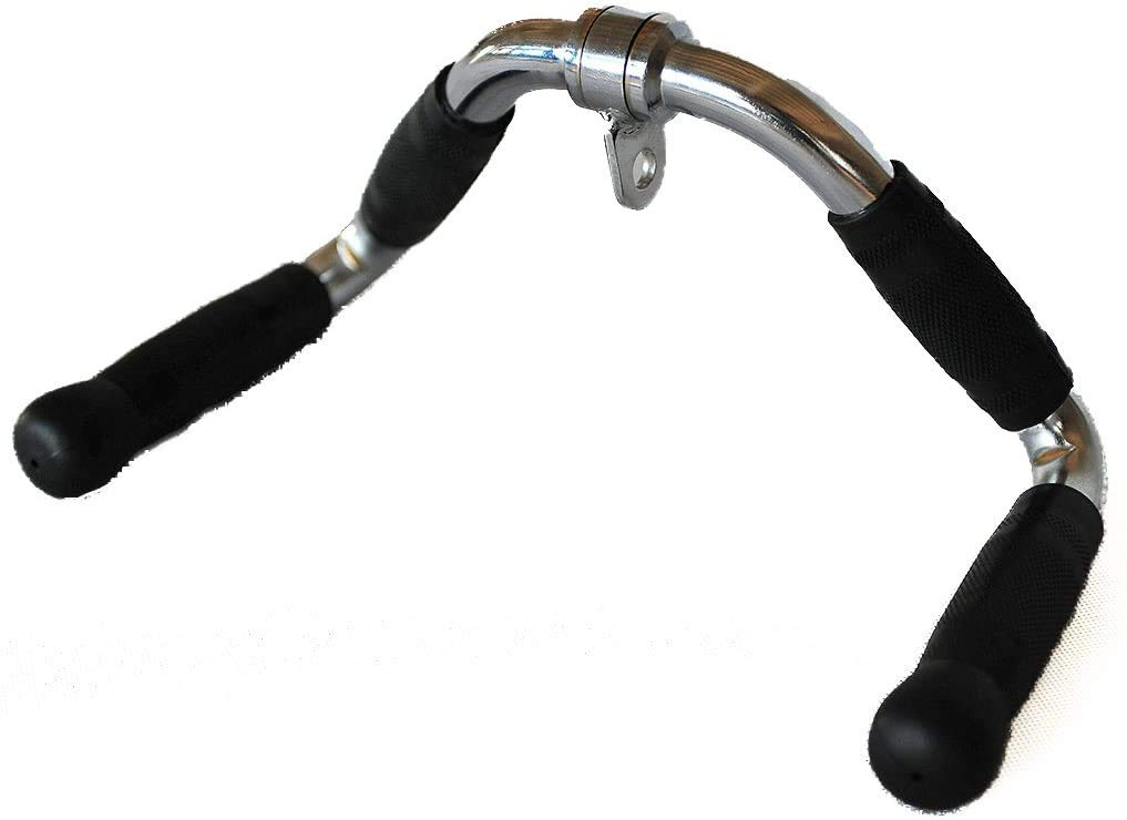 Jolof Store Revolving Straight Bar Cable Attachment with Rubber Grips