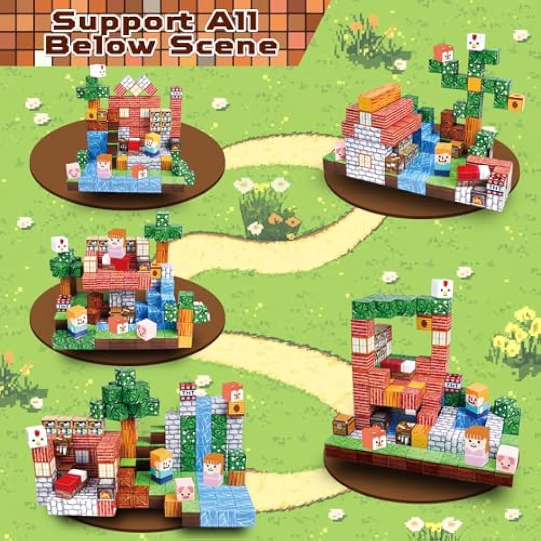 Goody King 150PCS Magnetic Building Blocks – STEM Montessori Toy Cube