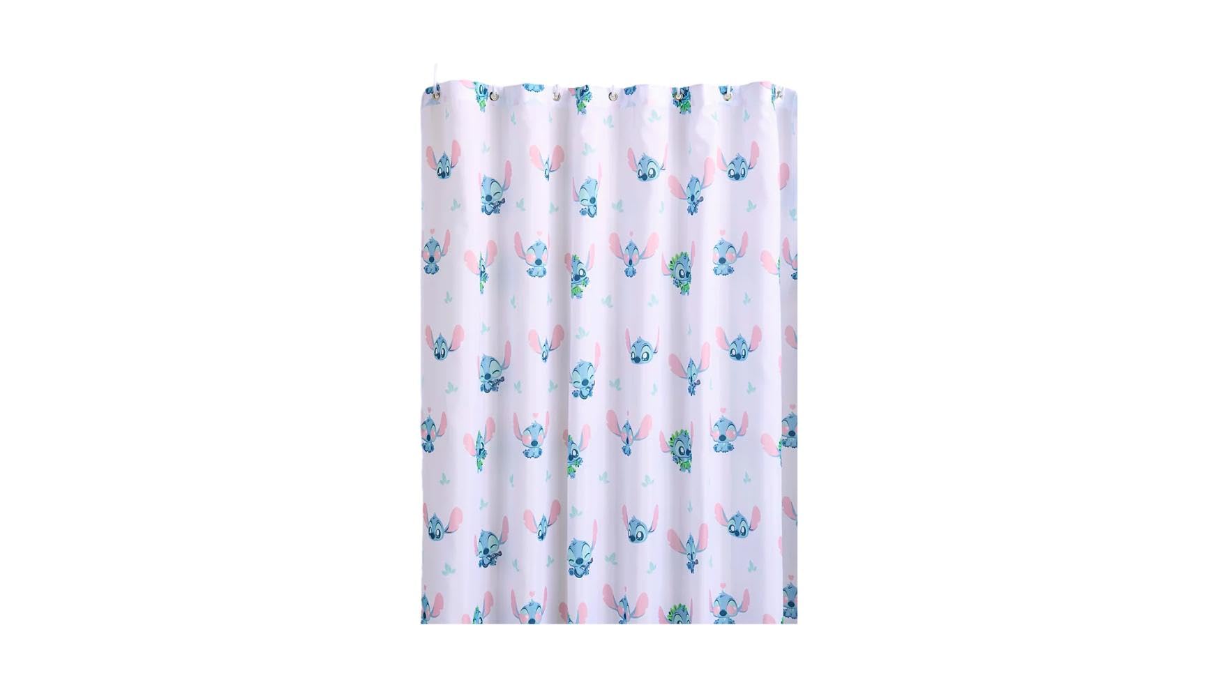 Disney Stitch Shower Curtain | All Over Print Design | 180cm x 180cm