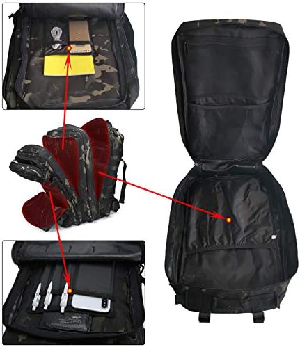 Doshwin 40L Military Tactical Backpack | Molle Camo Hiking Rucksack