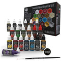 Grinning Gargoyle Miniature Paint Set - 20 Acrylic Paints with Brush