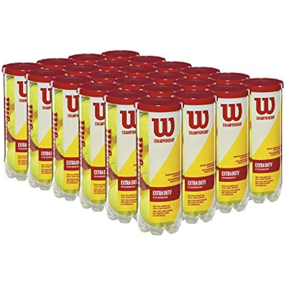 Wilson Championship Tennisbälle – Extra Duty Dura-Weave – 72er Pack