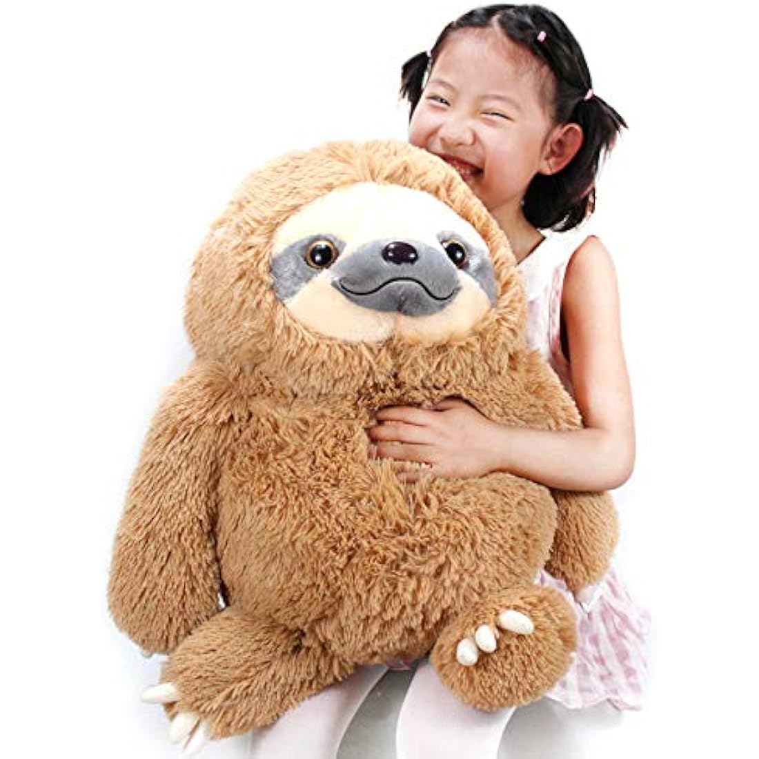 Winsterch Large Sloth Stuffed Animal - 20 Inch Plush Toy - Brown