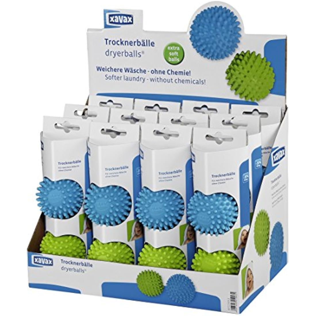 Xavax Eco-Friendly Dryer Balls – Energy Saving Laundry Softener, 2-Pack