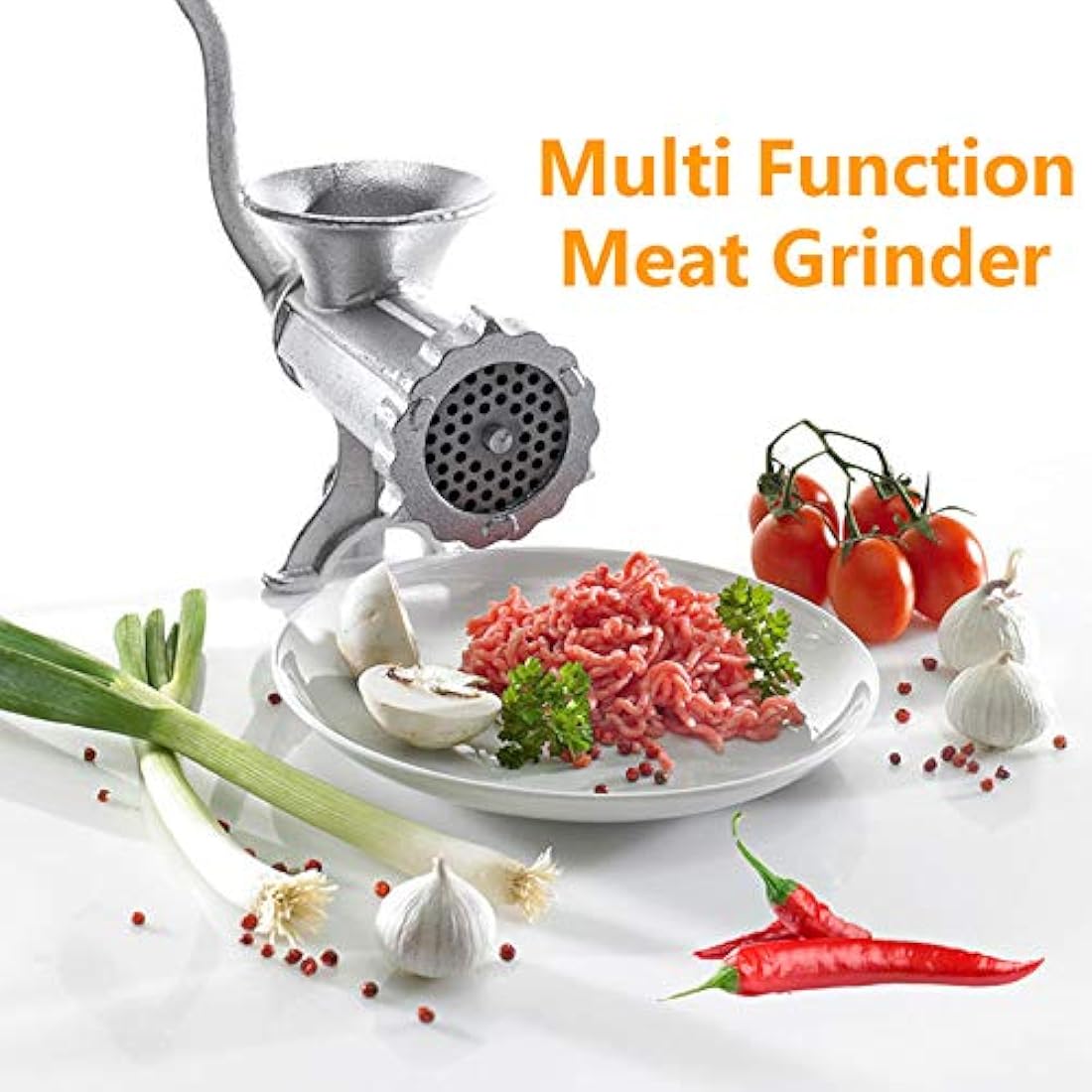 Jolof Store Manual Meat Grinder – Aluminum Alloy Mincer & Sausage Stuffer