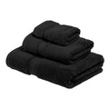 Jolof Store 900 GSM 100% Cotton 3-Piece Luxury Towel Set - Black