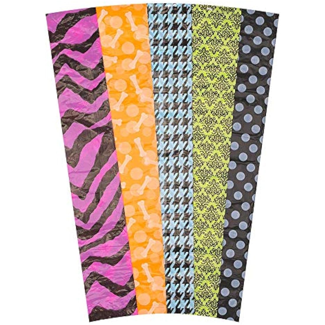 Bags On Board Leak-Proof Dog Waste Bags – 140 Patterned Poo Bags