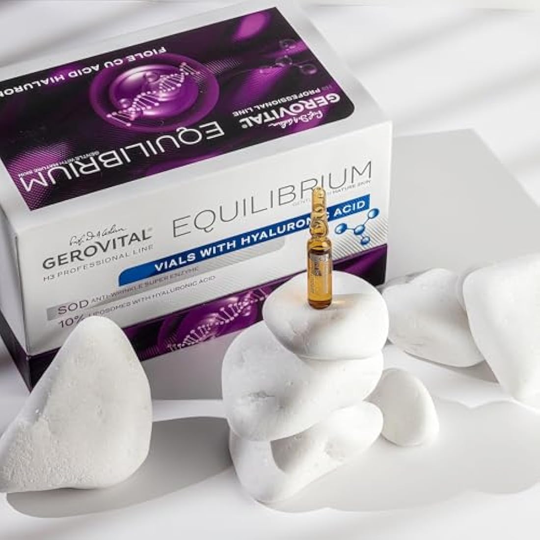 Gerovital H3 Equilibrium 10% Hyaluronic Acid Serum Vials - 20 x 2ml