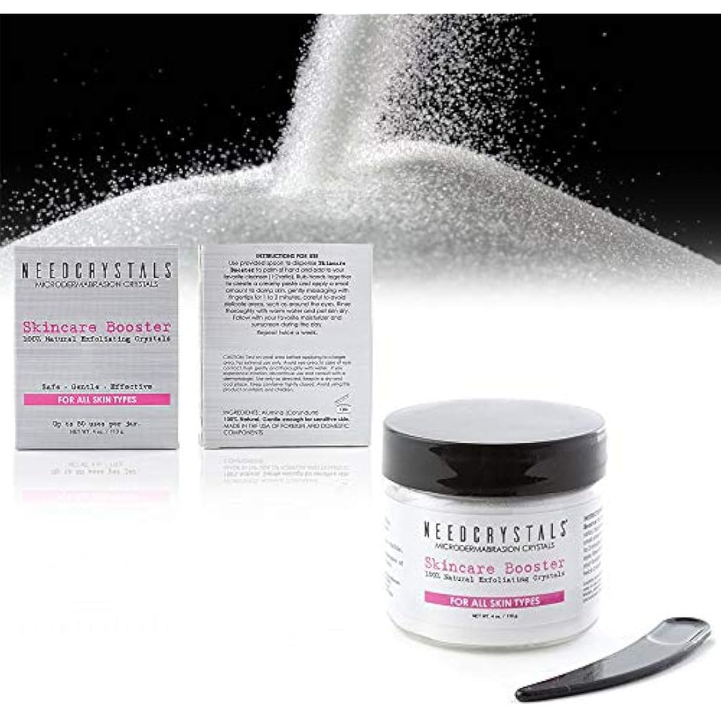 NeedCrystals Microdermabrasion Crystals – Aluminum Oxide Face Scrub, 113g