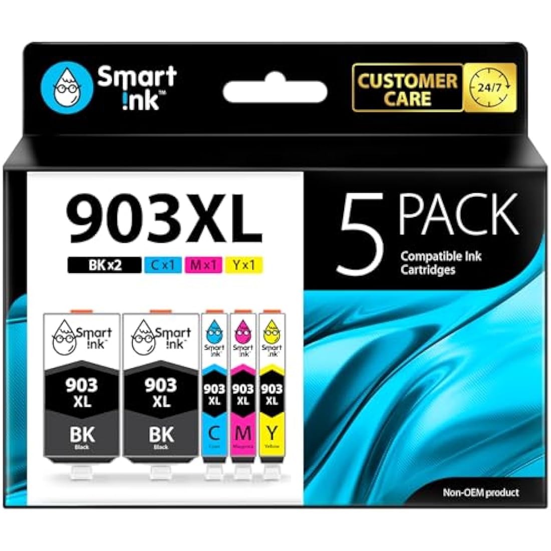 Smart Ink HP 903XL Compatible Ink Cartridges - 5 Pack for OfficeJet Pro