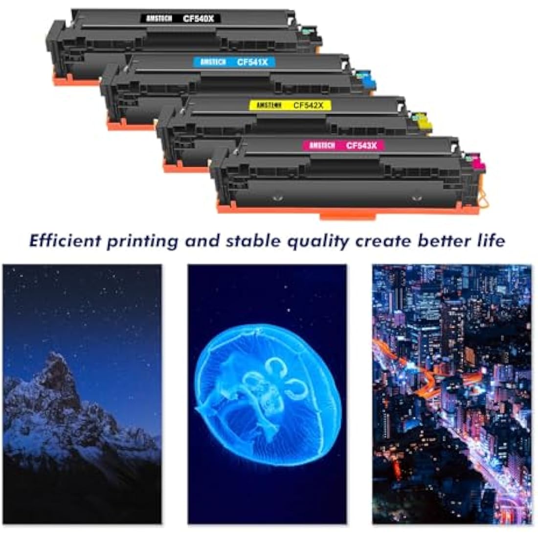 HP 203X Compatible Toner Cartridges for M281fdw M254dw | 4-Pack