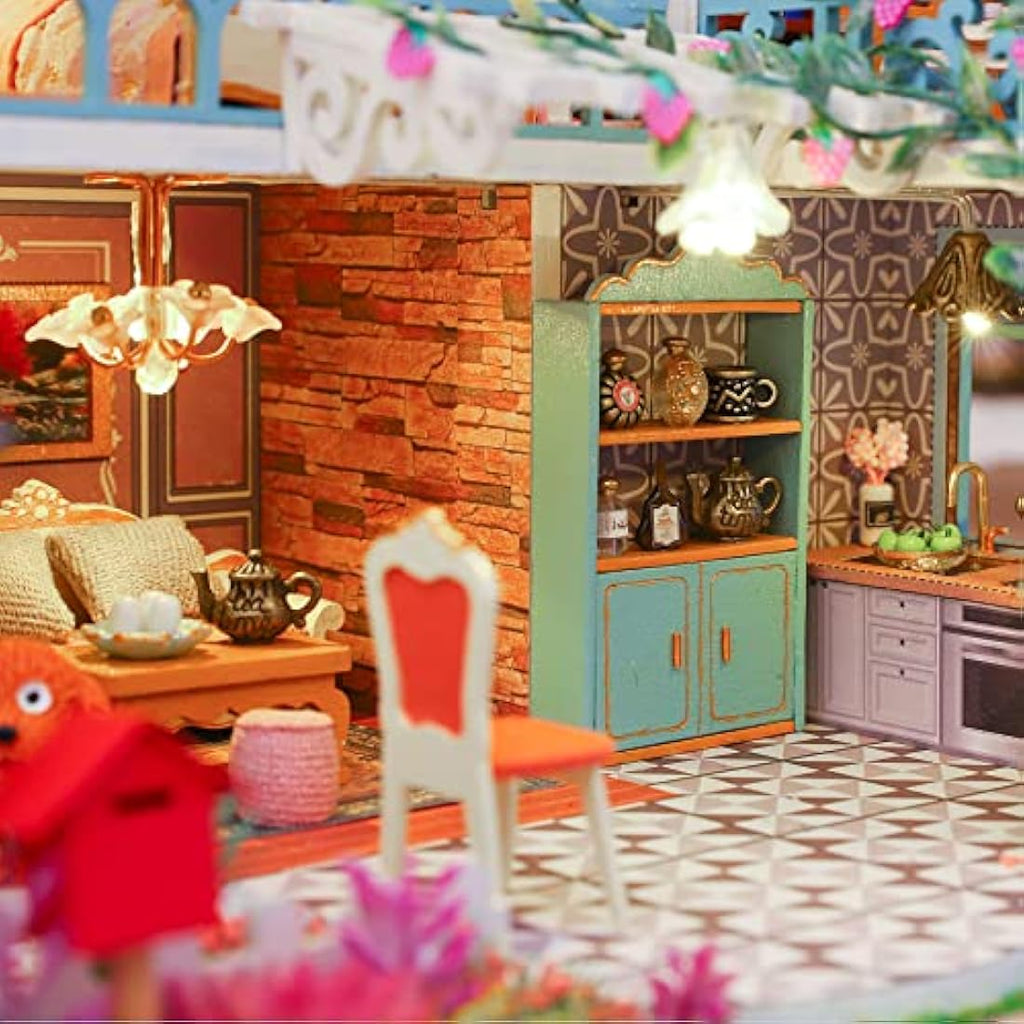 DIY Miniature Dollhouse Kit - Happy Jungle Resort Model