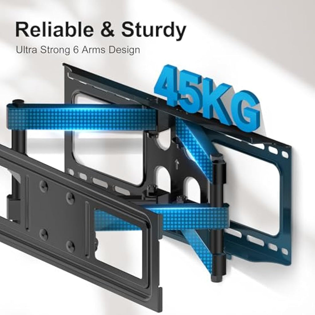 XINLEI Full Motion TV Wall Mount | Swivel & Tilt Bracket for 26-70 Inch