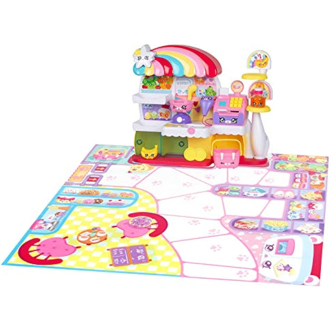Kindi Kids Kitty Petkin Supermarket Playset with 2 Shopkins - Multi-Colour