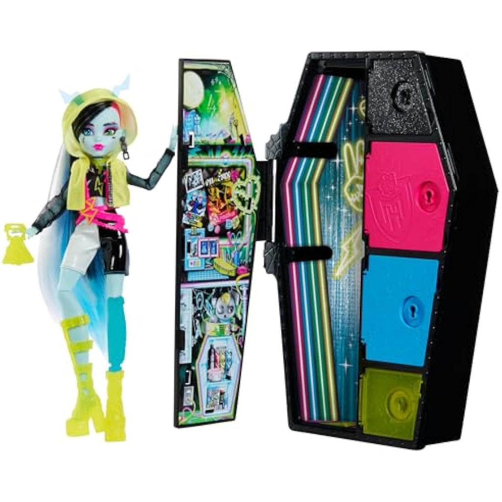 Monster High Frankie Stein Doll – Skulltimate Secrets Neon Frights