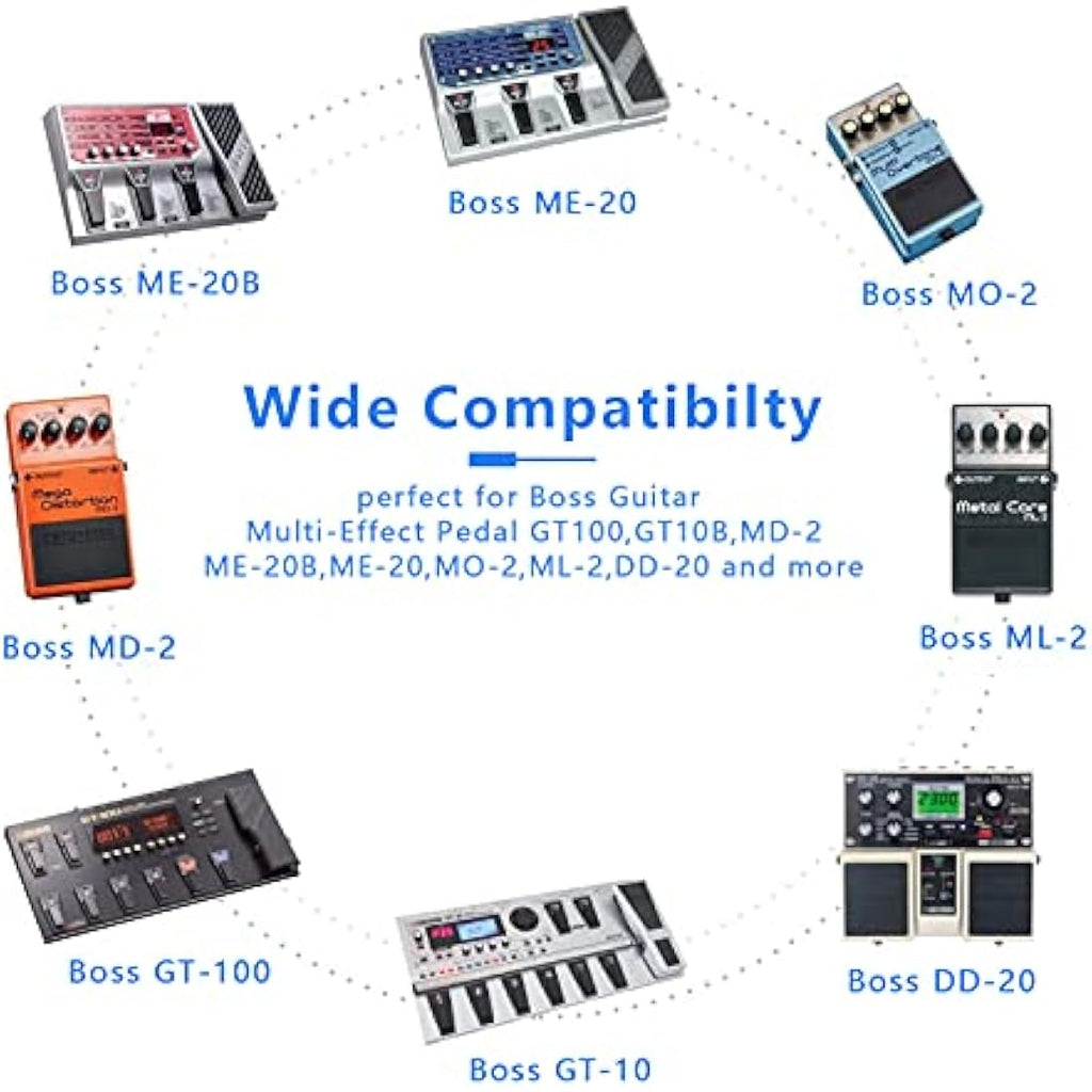 9V AC Power Supply Adapter for Boss Guitar Effect Pedals