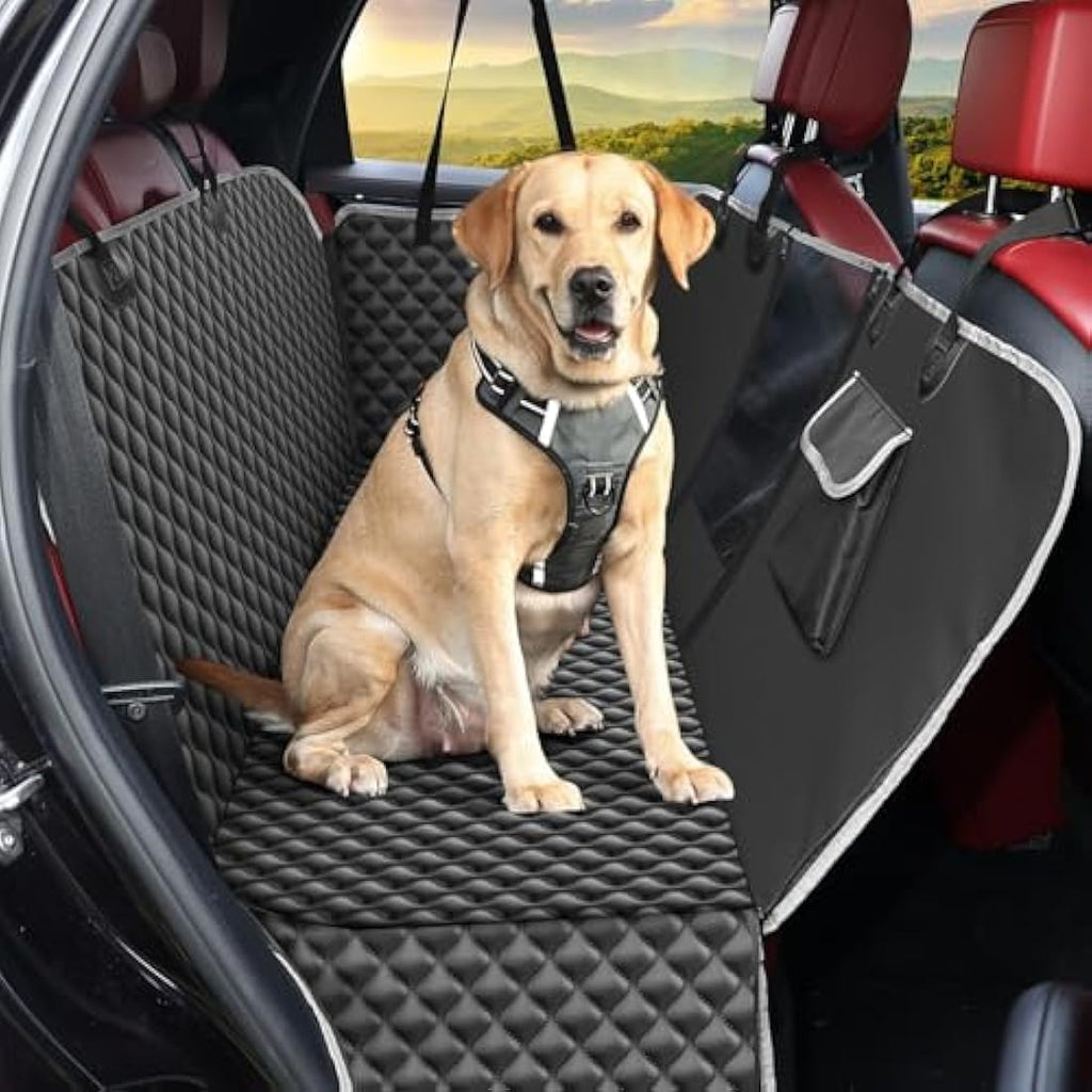 KYG Dog Car Seat Cover – Waterproof 4-in-1 Hammock with Mesh Window